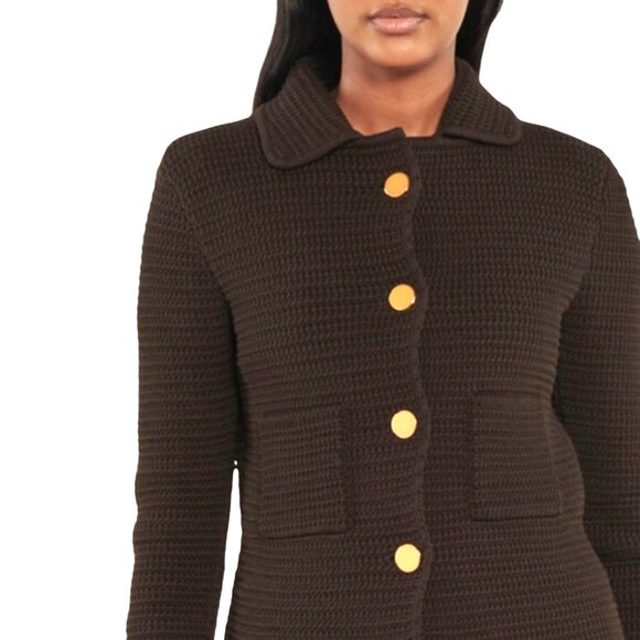 BOTTEGA VENETA CROCHET STRETCHY JACKET SIZE  L  NEW - Picture 8 of 15